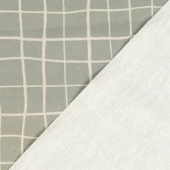 Tischdecke Marloes5 Gitter Karo grau weiß verschiedene Größen von SCHÖNER LEBEN.