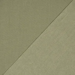 Tischdeckenstoff abwaschbar Baumwollstoff beschichtet Enduit uni khaki-grün 1,45m Breite