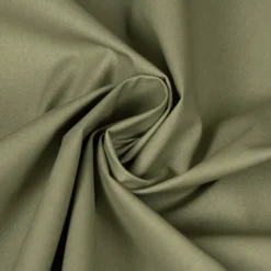 Tischdeckenstoff abwaschbar Baumwollstoff beschichtet Enduit uni khaki-grün 1,45m Breite