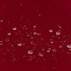 Tischdeckenstoff abwaschbar Baumwollstoff beschichtet Enduit uni granatapfel rot 1,45m Breite