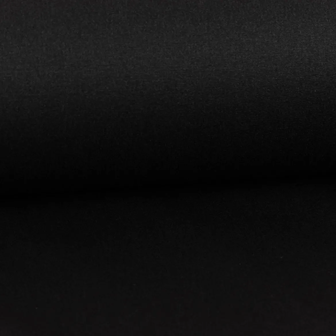Tischdeckenstoff abwaschbar Baumwollstoff beschichtet Enduit uni schwarz 1,45m Breite