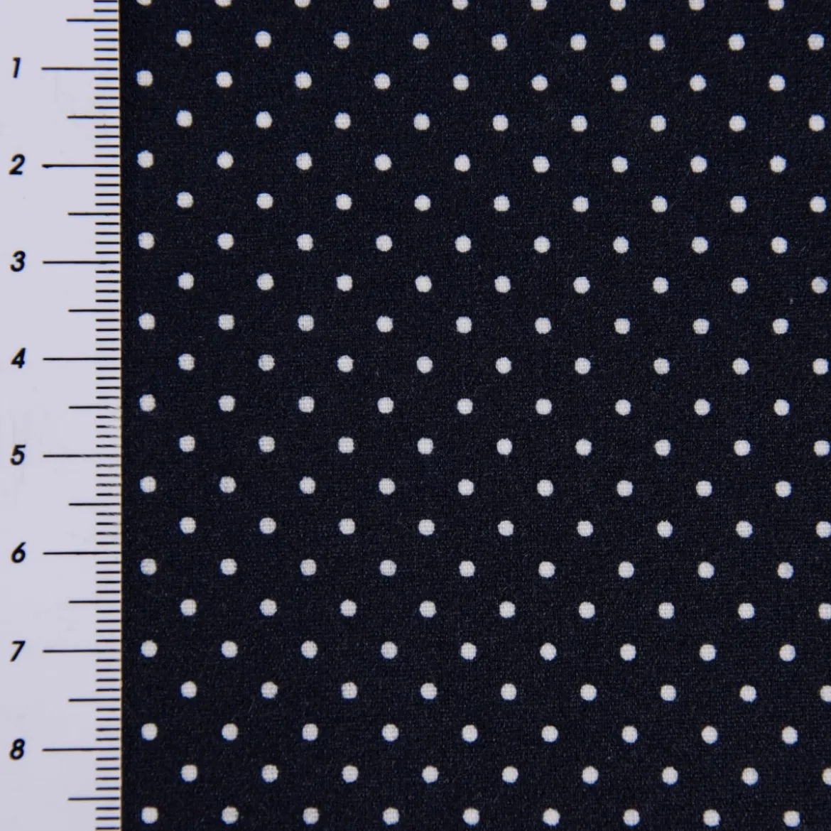 Tischdeckenstoff beschichtete Baumwolle Punkte dunkelblau weiß 1,5m Breite
