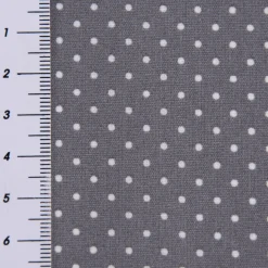 Tischdeckenstoff beschichtete Baumwolle Punkte grau weiß 1,5m Breite