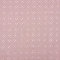 Tischdeckenstoff beschichtete Baumwolle Punkte rosa weiß 1,5m Breite