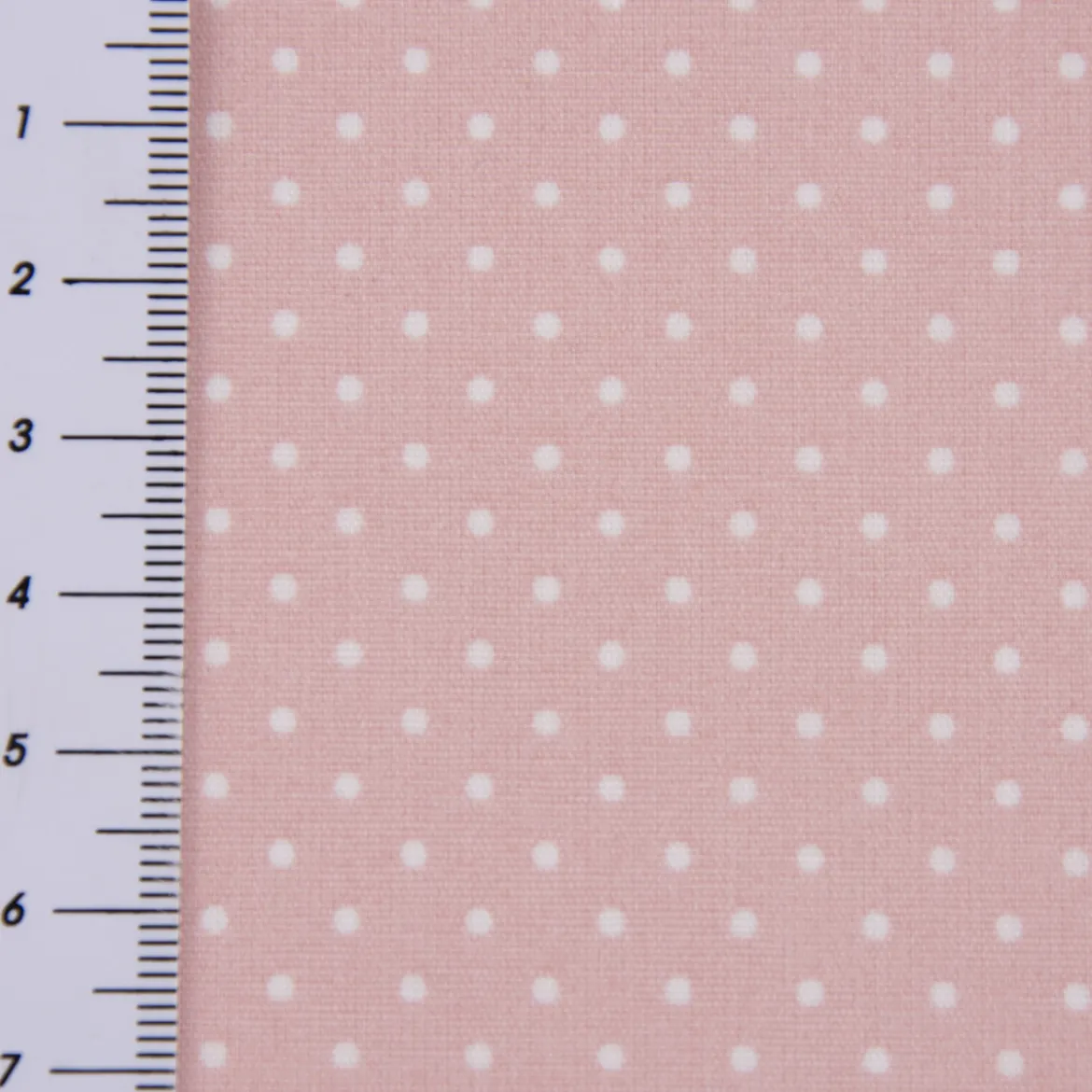 Tischdeckenstoff beschichtete Baumwolle Punkte rosa weiß 1,5m Breite