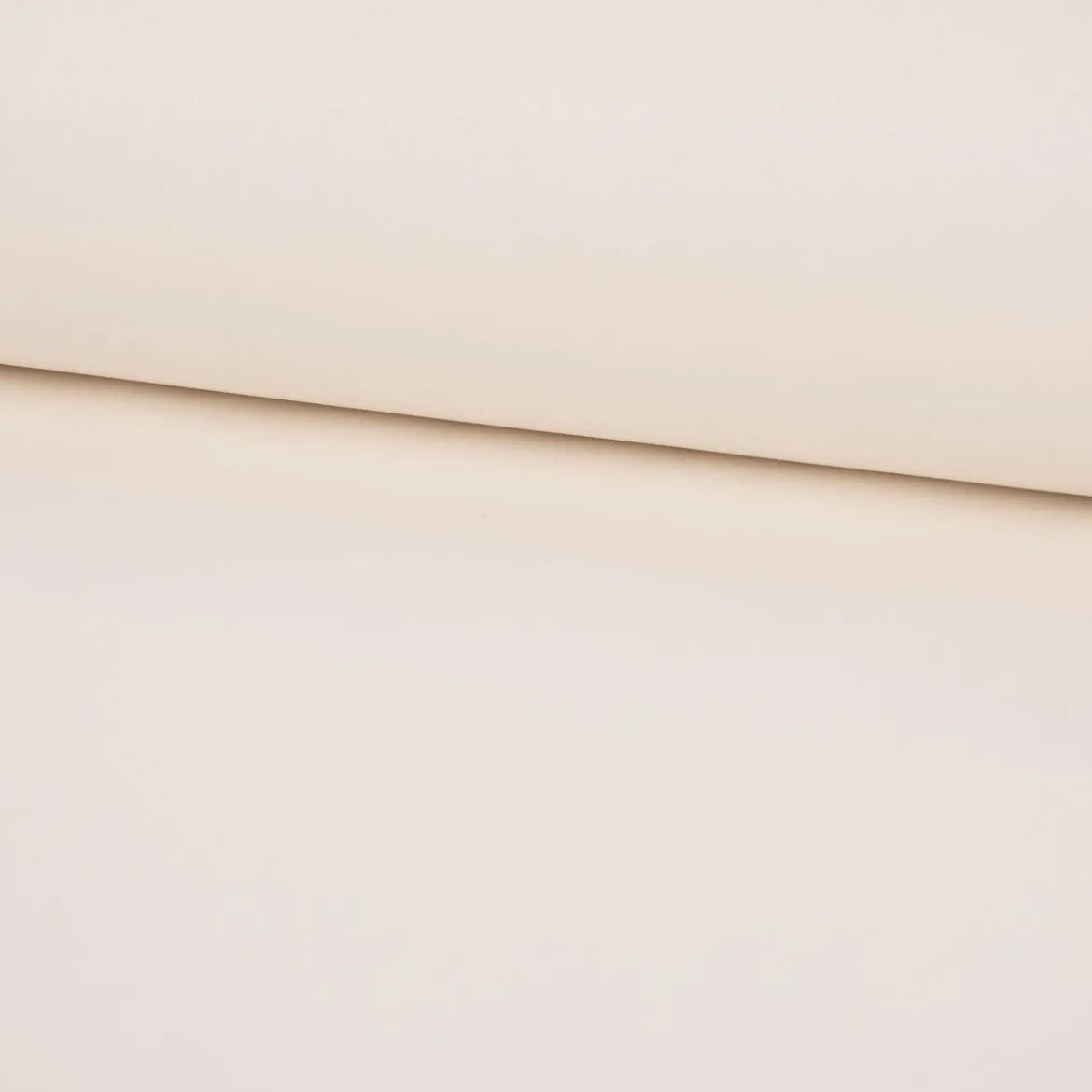 Tischdeckenstoff beschichtete Baumwolle Glitzer uni wollweiß 1,55m Breite