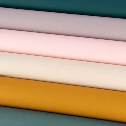 Tischdeckenstoff beschichtete Baumwolle TEINTURE BLUSH einfarbig hellrosa 1,45m Breite