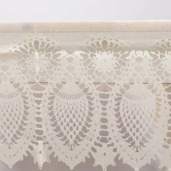 Tischdecke Outdoor Häkelspitze Amira beige 137x180cm
