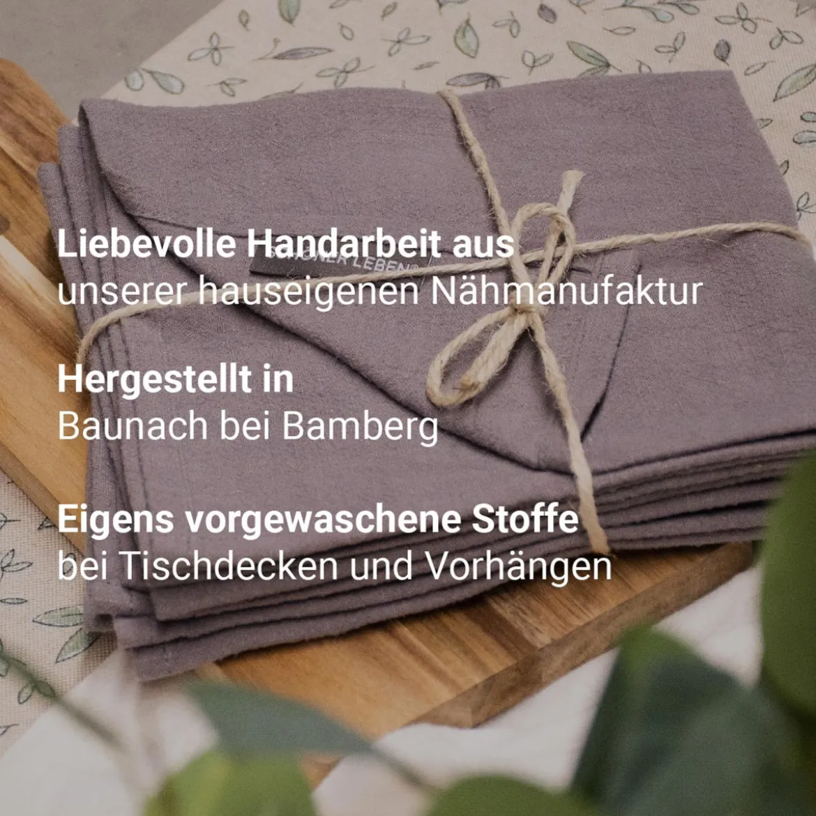 Tischdecke Streifen hellblau gelb in versch. Größen von SCHÖNER LEBEN.