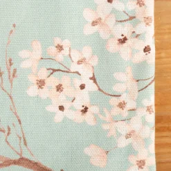 Tischläufer aus Baumwolle mit Blütenzweigen blau 40x160cm von SCHÖNER LEBEN.