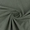 Tischläufer aus Dobbystoff mit schmalen Streifen grün beige in 40x160cm von SCHÖNER LEBEN.