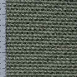 Tischläufer aus Dobbystoff mit schmalen Streifen grün beige in 40x160cm von SCHÖNER LEBEN.