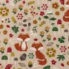 Tischläufer Autumn Woodland Fox Füchse Leinenlook natur bunt 40x160cm von SCHÖNER LEBEN.