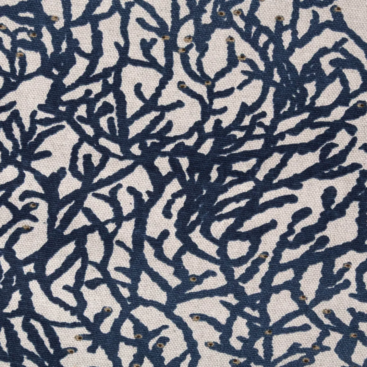 Tischläufer Baumwolle Korallen blau natur 40x160cm von SCHÖNER LEBEN.