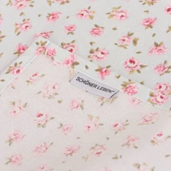 Tischläufer Classic Little Rose Rosenblüten hellblau rosa 40x160cm von SCHÖNER LEBEN.