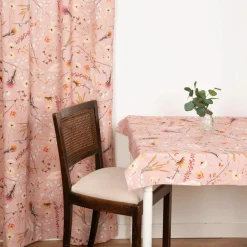 Tischläufer Dried Flower Romance rosa in 40x160cm von SCHÖNER LEBEN.