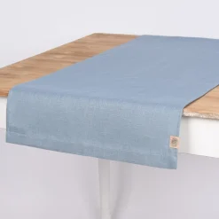 Tischläufer Erik aus 100% Leinen 1-lagig 47x150cm blau