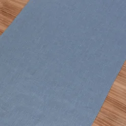 Tischläufer Erik aus 100% Leinen 1-lagig 47x150cm blau