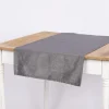 Tischläufer Glamour dunklgrau silberfarbig Lurex 45x150cm