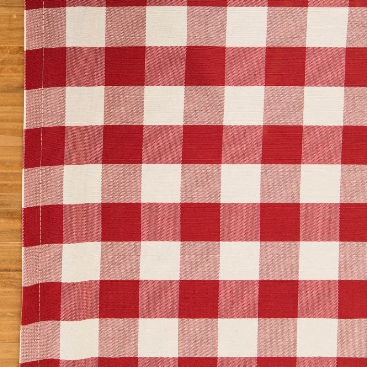 Tischläufer Karos rot weiß 40x160cm von SCHÖNER LEBEN.