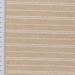 Tischläufer Leinenlook Basic Stripe Streifen natur weiß 40x160cm von SCHÖNER LEBEN.