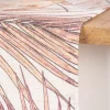 Tischläufer Leinenoptik Palmenblätter beige orange gelb 45x150cm