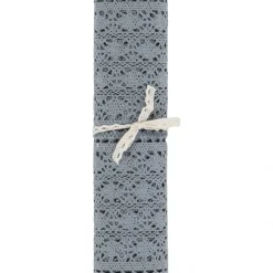Tischläufer Mirthe Häkel grau 30x140cm