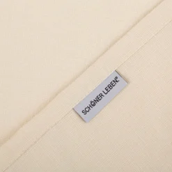 Tischläufer Outdoor Olefina mit Fleckschutz uni Struktur wollweiß 40x160cm von SCHÖNER LEBEN.
