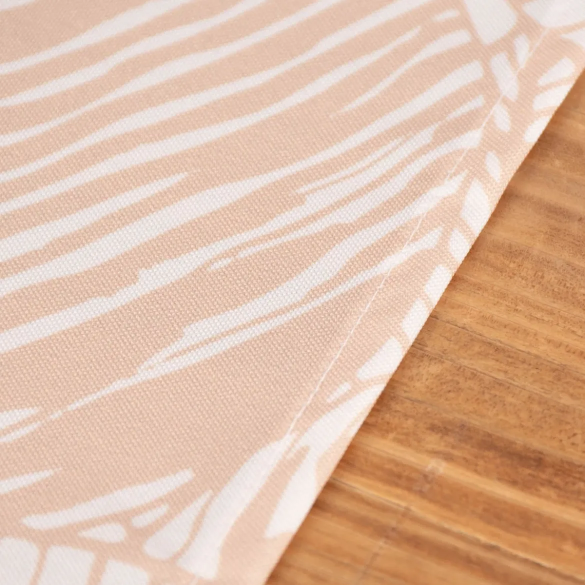 Tischläufer Roja Laub Blätter beige weiß 45x150cm