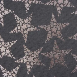 Tischläufer Stars Sterne Foliendruck dunkelgrau silberfarbig 42x150cm