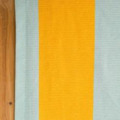 Tischläufer Streifen hellblau gelb 40x160cm von SCHÖNER LEBEN.