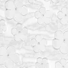 Tischläufer Tischband Tüll mit 3D Blüten weiß 0,26x5m