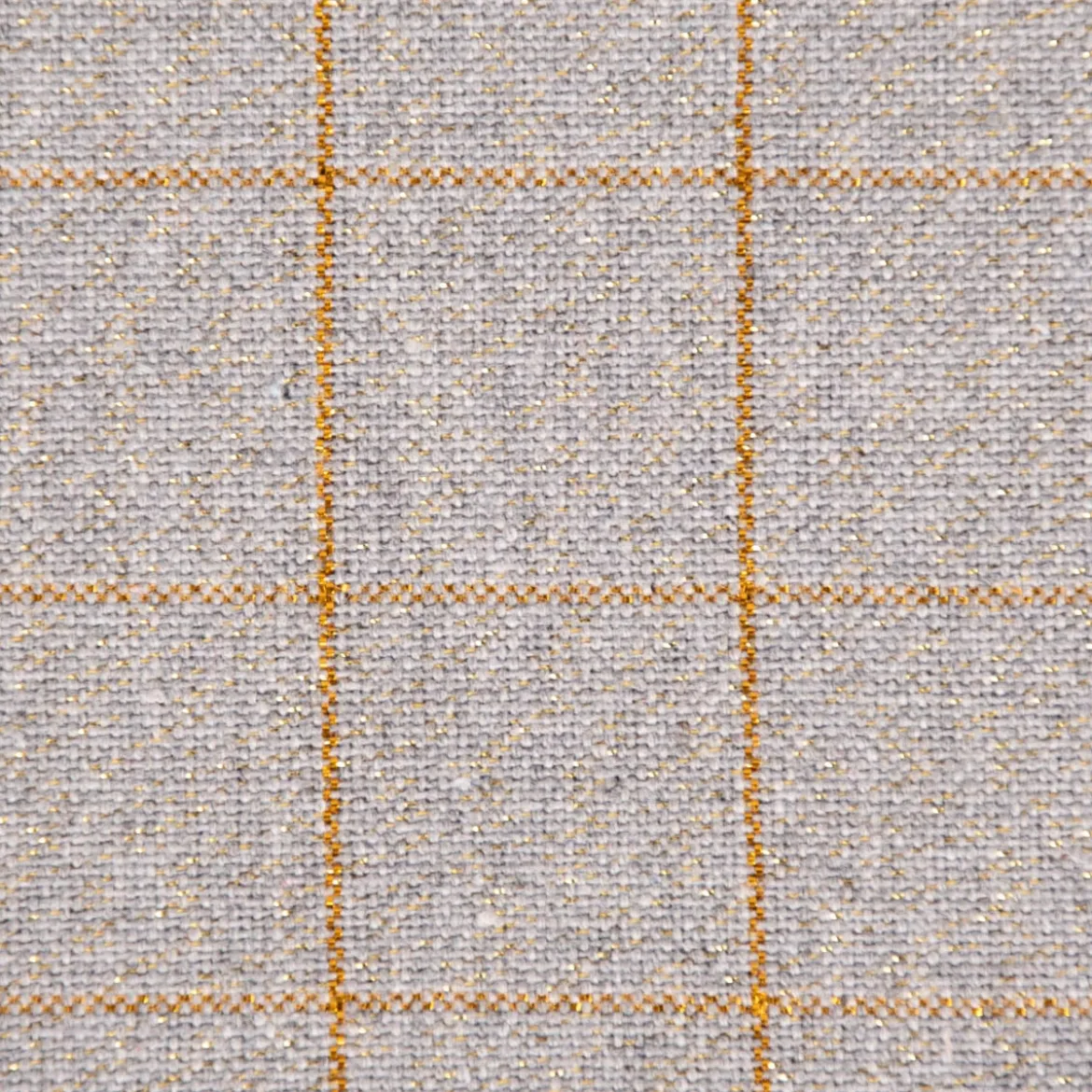 Tischläufer Tyra Karo grau goldfarbig 45x150cm
