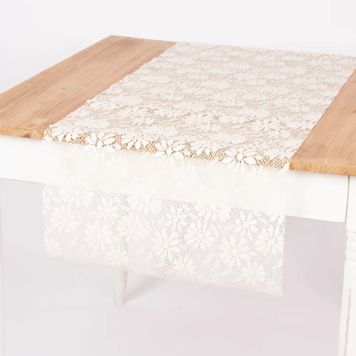 Tischläufer Weichschaum Outdoor Unique creme 45x150cm