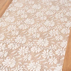 Tischläufer Weichschaum Outdoor Unique creme 45x150cm