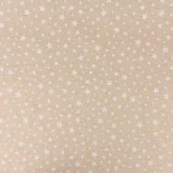 Tischläufer Weihnachten Basic Star Sternchen Leinenlook natur weiß 40x160cm von SCHÖNER LEBEN.