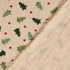 Tischläufer XMAS Tree Weihnachtsbaum Tanne im Leinenlook natur grün 40x160cm von SCHÖNER LEBEN.