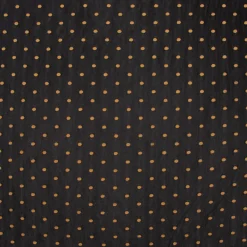 Tüll Mesh Stretch extraweich mit Flock Punkte schwarz ocker 1,4m Breite