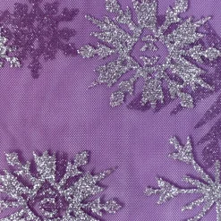 Tüllstoff Farbverlauf Glitzerkristalle pink blau silberfarbig 1,55m Breite