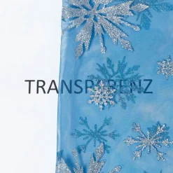 Tüllstoff Farbverlauf Glitzerkristalle pink blau silberfarbig 1,55m Breite