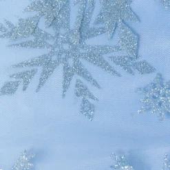 Tüllstoff Farbverlauf Glitzerkristalle blau lila silberfarbig 1,55m Breite