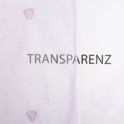 Tüll Stoff Herzchen Stickerei & Glitzer lila 125cm Breite