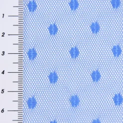 Tüll weich Brauttüll Punkte königsblau 1,60m