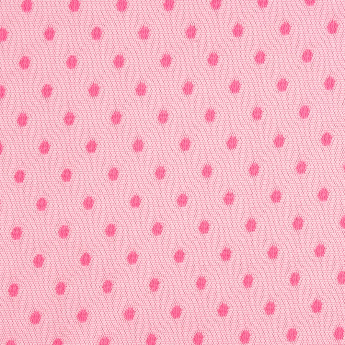 Tüll weich Brauttüll Punkte pink 1,60m