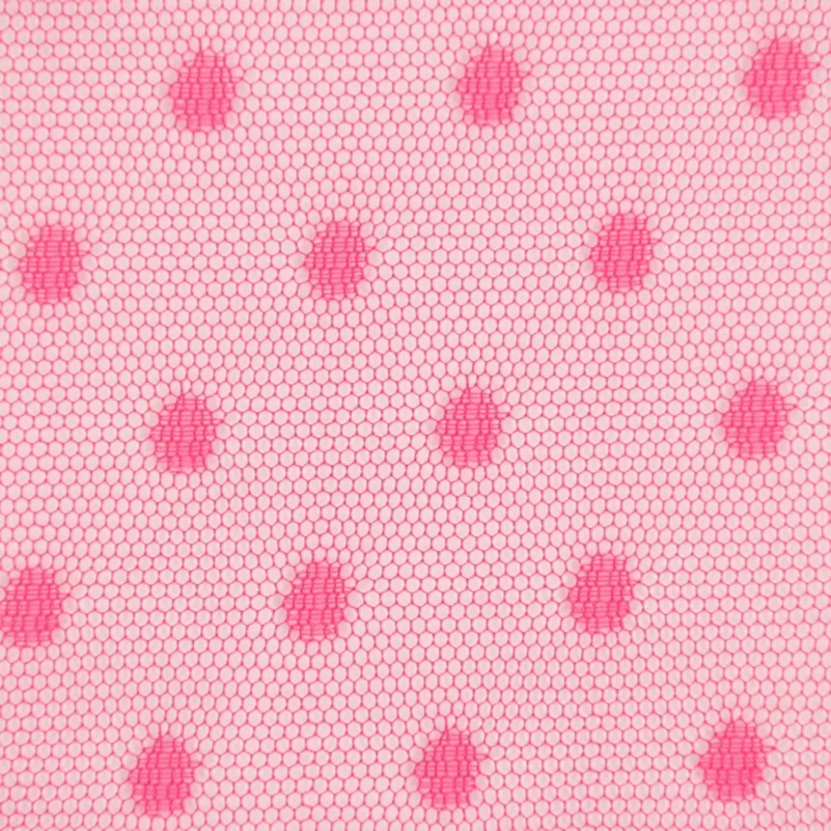 Tüll weich Brauttüll Punkte pink 1,60m
