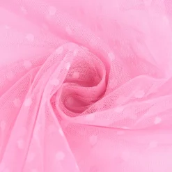 Tüll weich Brauttüll Punkte rosa 1,60m