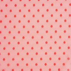 Tüll weich Brauttüll Punkte rot 1,60m