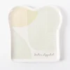 Toastteller Guten Appetit mit abstraktem Dessin weiß grün 14,5x15,5cm von Grafik Werkstatt