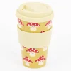 To go Becher aus recycelten PET Flaschen Fliegenpilz grün rot weiß 400ml von Sass & Belle