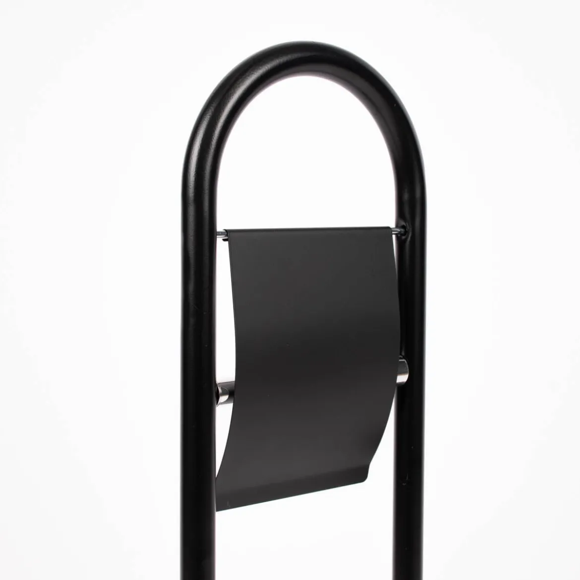 Toilettengarnitur Metall schwarz matt 78x15x22cm